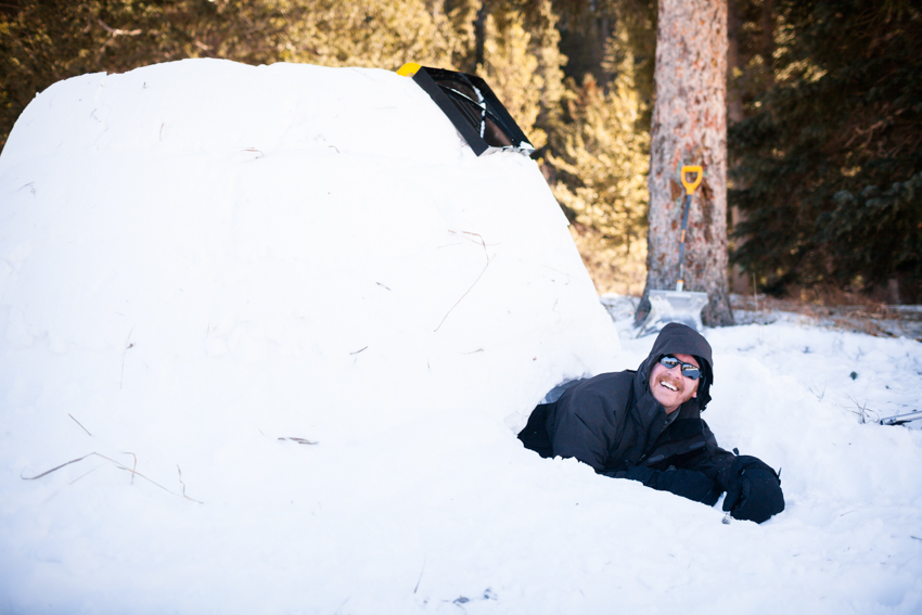 Igloo Build at Peaceful Valley Campground