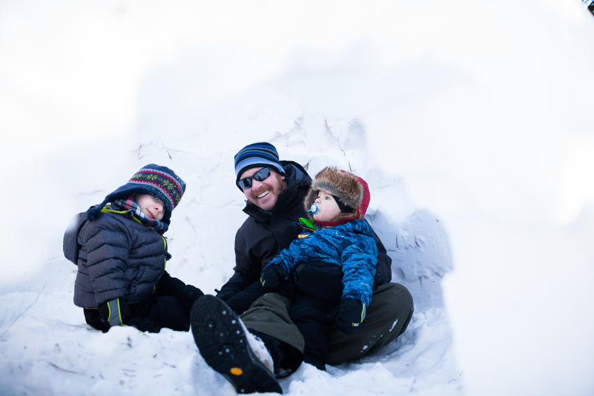 Igloo Build at Peaceful Valley Campground
