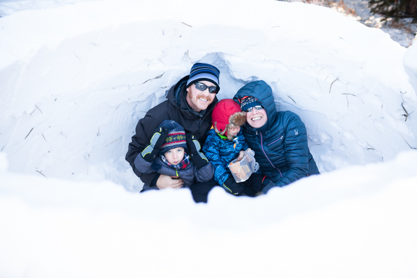 Igloo Build at Peaceful Valley Campground