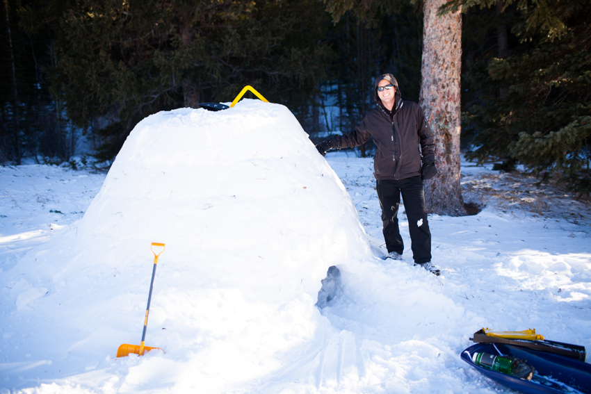 Igloo Build at Peaceful Valley Campground