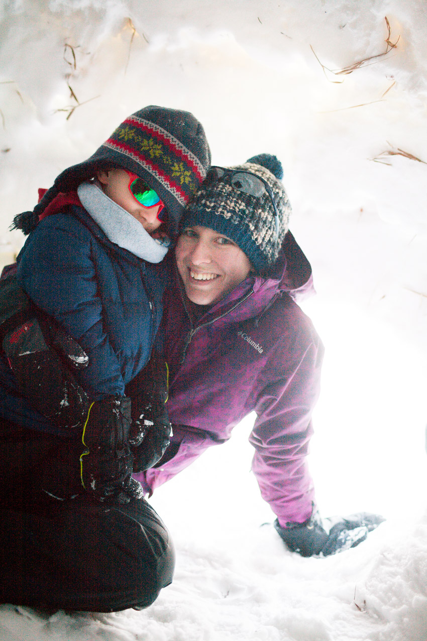 Igloo Build at Peaceful Valley Campground