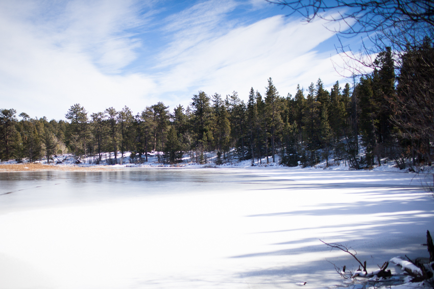 Mud Lake Hike in Snow