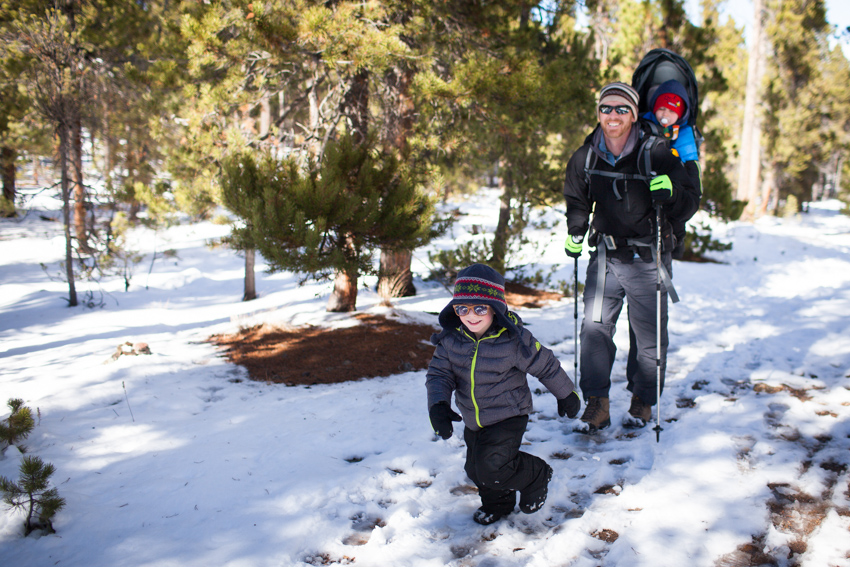 Mud Lake Hike in Snow