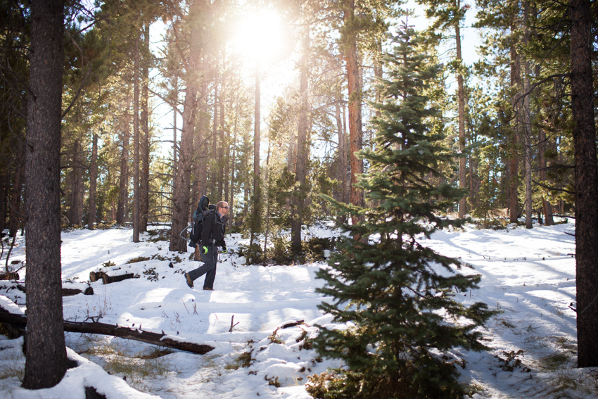 Mud Lake Hike in Snow