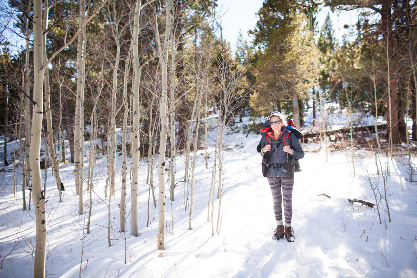 Mud Lake Hike in Snow