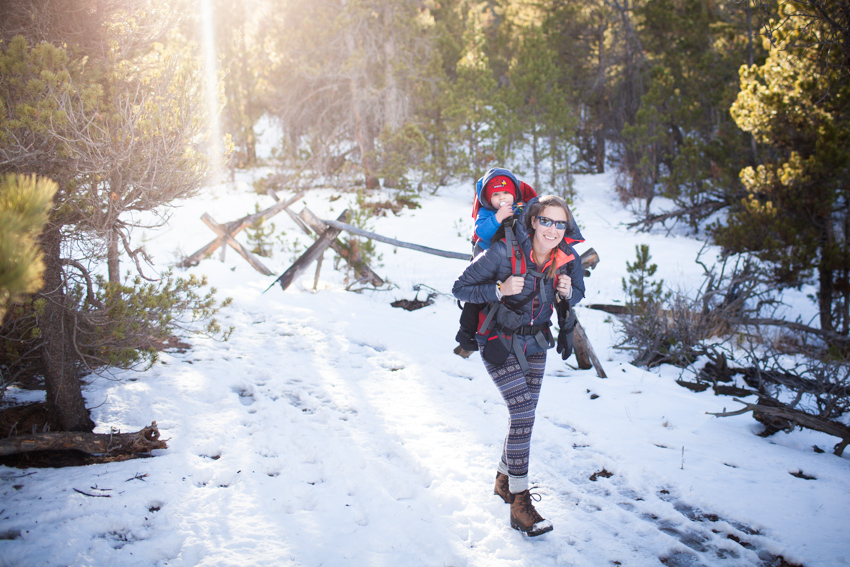 Mud Lake Hike in Snow