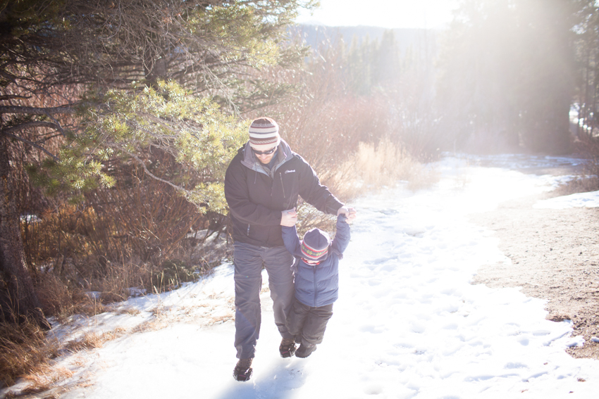 Sprague Lake Walking on Ice