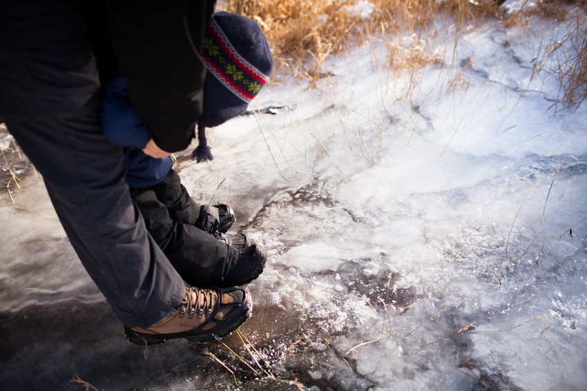 Sprague Lake MicroSpikes on Ice
